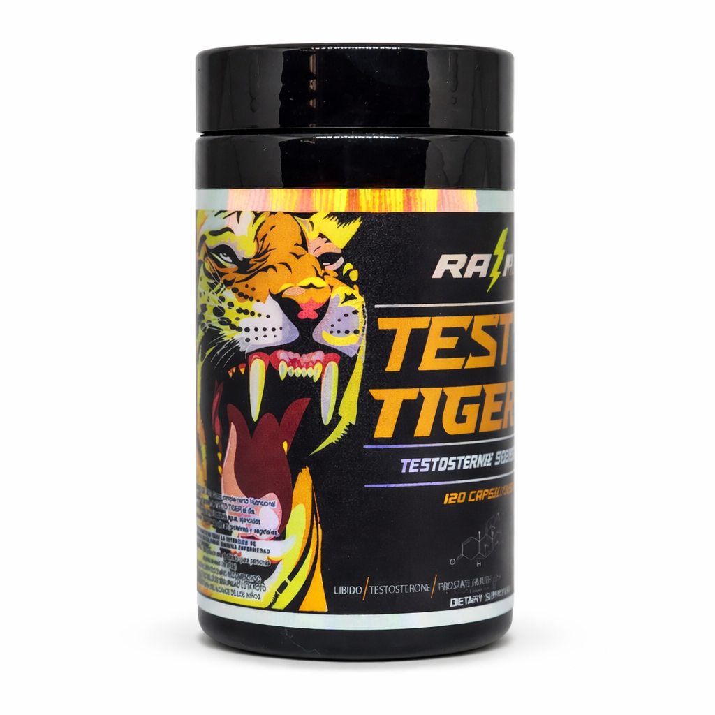 TestoTiger — Recupera Tu Testosterona y Tu Presencia (120 Capsulas = 4 Meses)