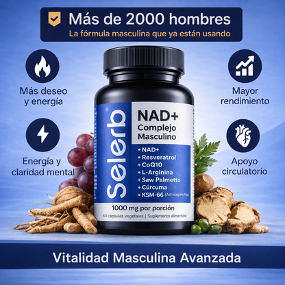 Selerb NAD+ · Energía y Vitalidad Masculina